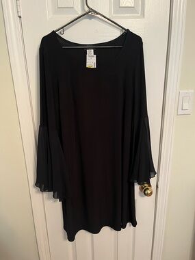 MSK Black Midi Dress